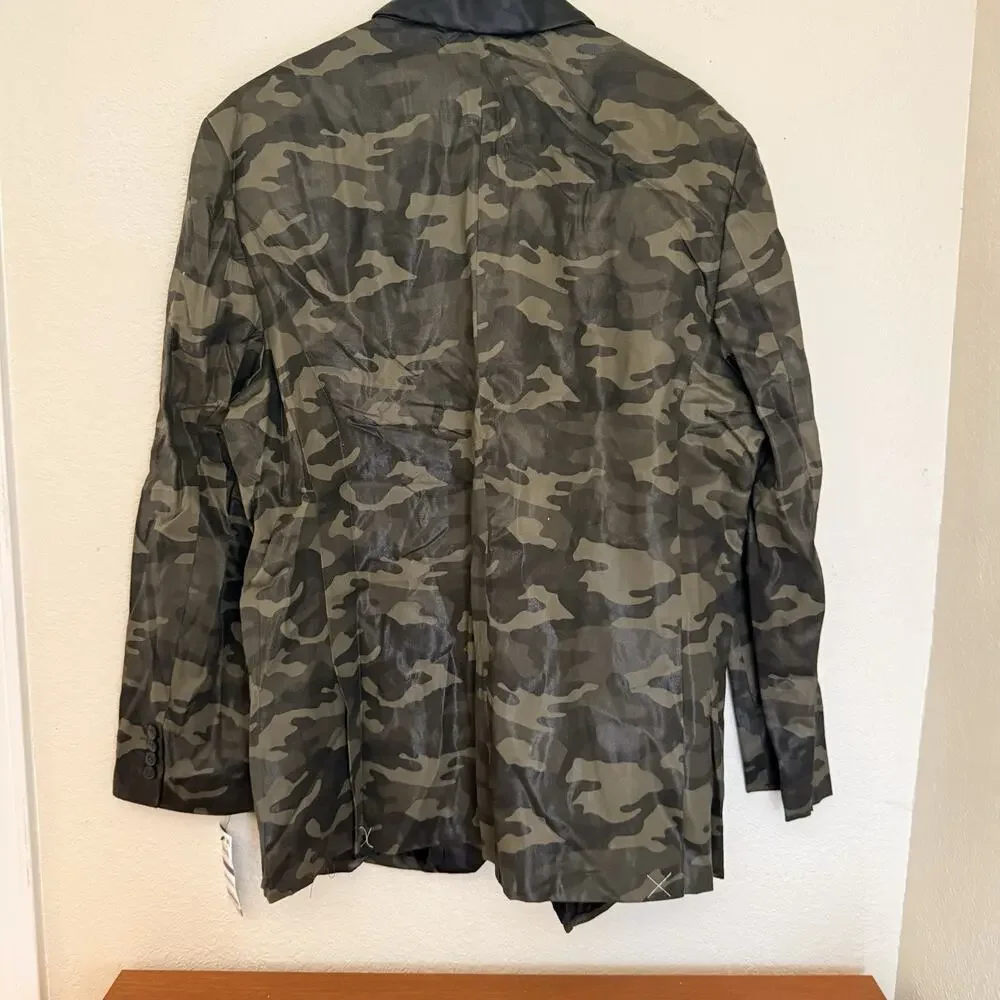 I.N.C. International Concepts Men's Slim-Fit Camouflage Blazer Size XXL